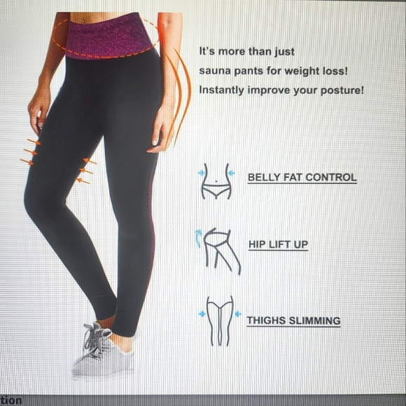 Bnwot Women's High waisted, Neoprene workout leggings. Size small . Firm on pric - Picture 1 of 12